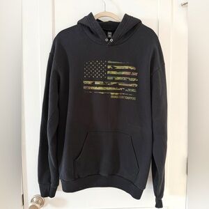 Oscar Mike Apparel Orange County Choppers Camo Flag Black Hoodie…